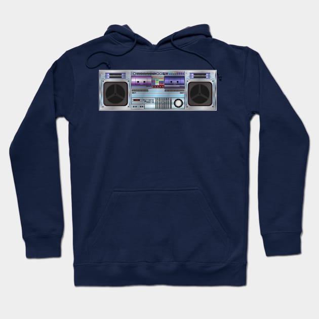 Ghetto Blaster Design Hoodie by Brobocop